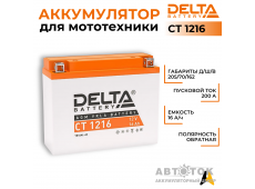 Delta CT 1216, 12V 16Ah, 200А YB16AL-A2