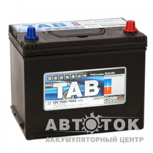 Автомобильный аккумулятор Tab Polar S 75R 740А  D26 обр. 246875 57529