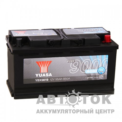 Автомобильный аккумулятор YUASA AGM 95R 850А  Start-Stop Plus, YBX9019