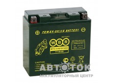 Автомобильный аккумулятор WBR MT12-12-B AGM 12 Ач 210А П.П.150x69x145 YT14B-BS