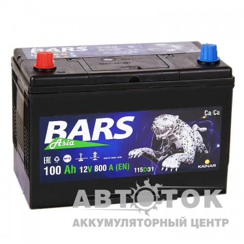 Автомобильный аккумулятор Bars Asia 100L 800A