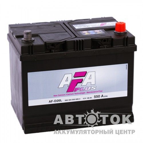 Автомобильный аккумулятор AFA Plus 68R 550A  AF-D26L