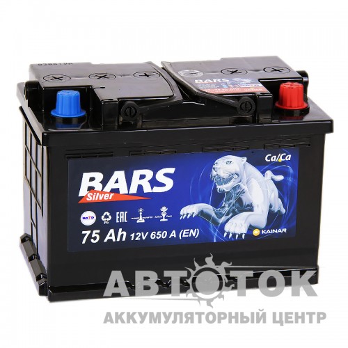 Автомобильный аккумулятор Bars 75R 650A