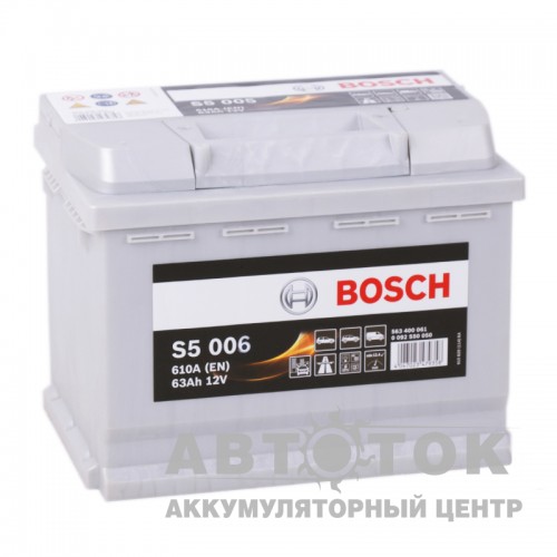 Автомобильный аккумулятор Bosch S5 006 63L 610A