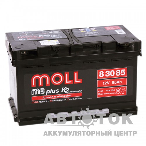 Автомобильный аккумулятор Moll M3plus 85R 710A