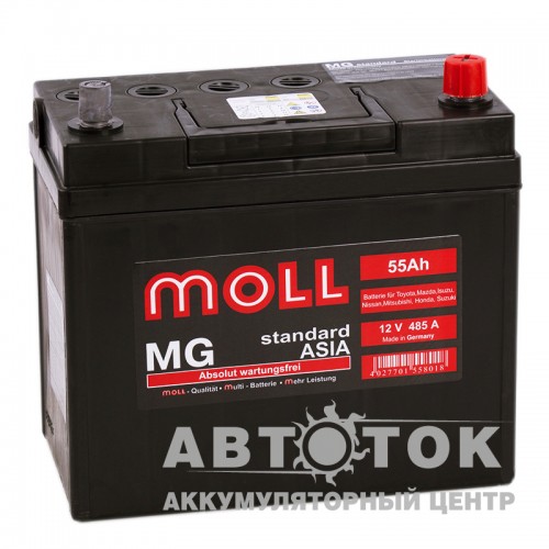 Автомобильный аккумулятор Moll MG Standard Asia 65B24LS 55R 485A