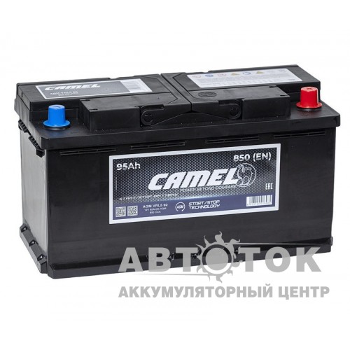 Автомобильный аккумулятор CAMEL AGM 95 о.п. 850А