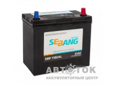 Автомобильный аккумулятор Sebang 75B24L 55Ач о.п. 480A