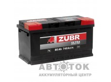 Автомобильный аккумулятор ZUBR Ultra 80R 800A