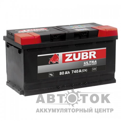 Автомобильный аккумулятор ZUBR Ultra 80R 800A